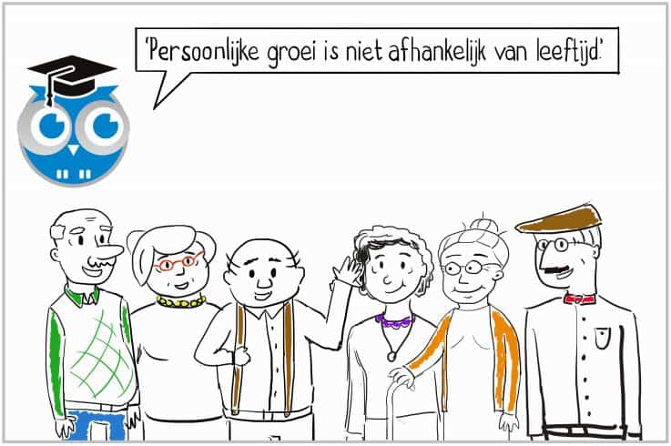 Tekening: senioren, bedankt voor uw donatie